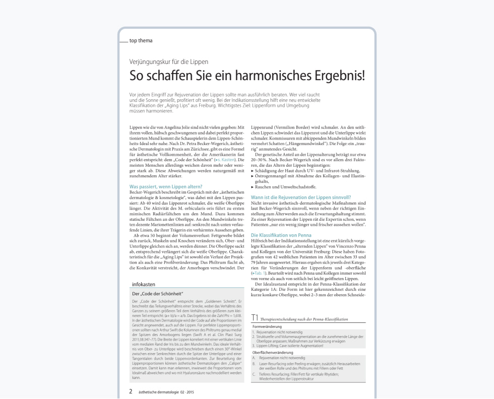 Verjüngungskur für die Lippen – So schaffen Sie ein harmonisches Ergebnis!