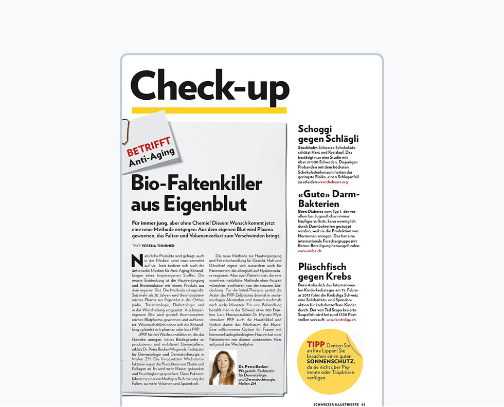 BIO-Faltenkiller aus Eigenblut
