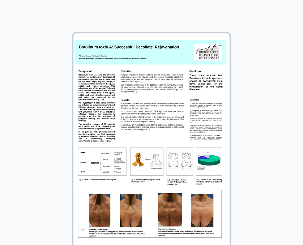 Botulinum toxin A: Successful Décolleté Rejuvenation