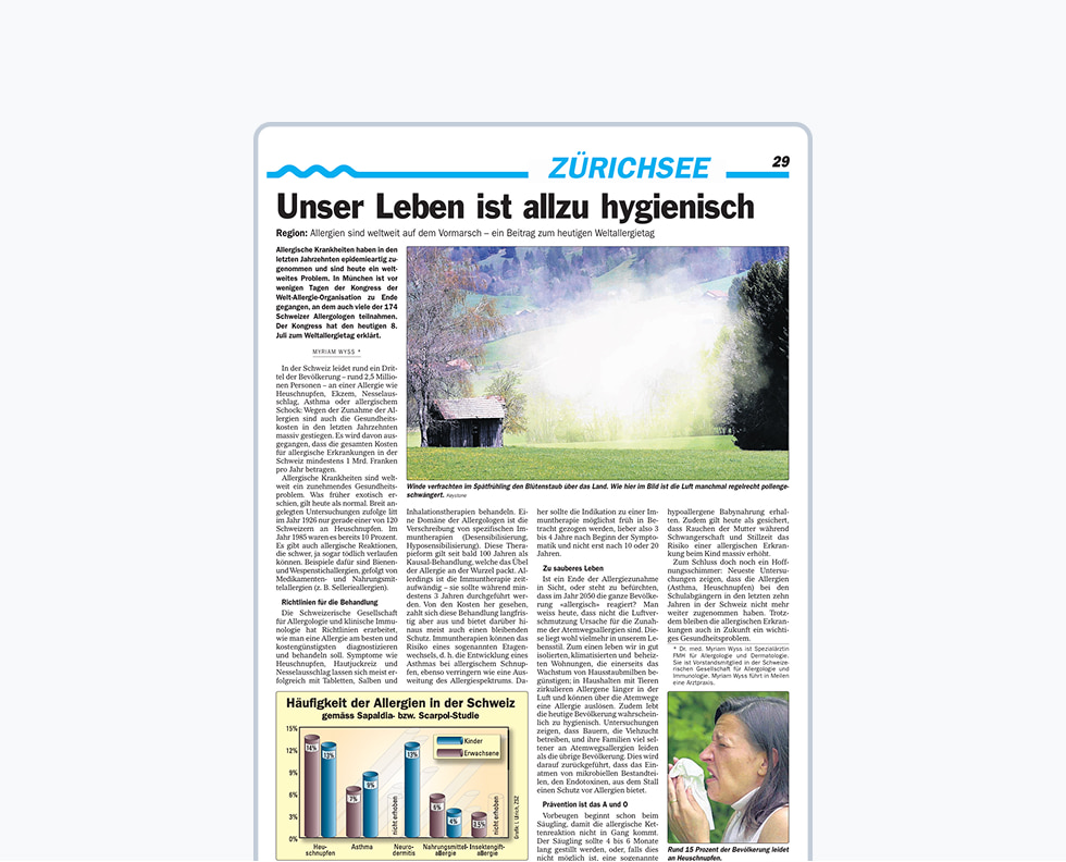 Unser Leben ist allzu hygienisch